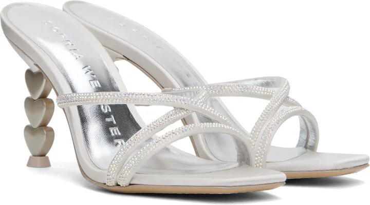 Sophia Webster Gray Aphrodite Mid Mules - Image 4