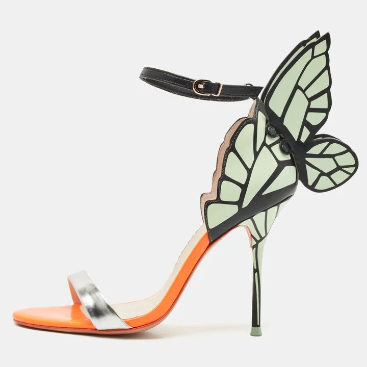 Sophia Webster Multicolor Leather Evangeline Ankle Strap Sandals Size 36.5