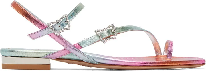 Sophia Webster Multicolor Venus Flat Sandals