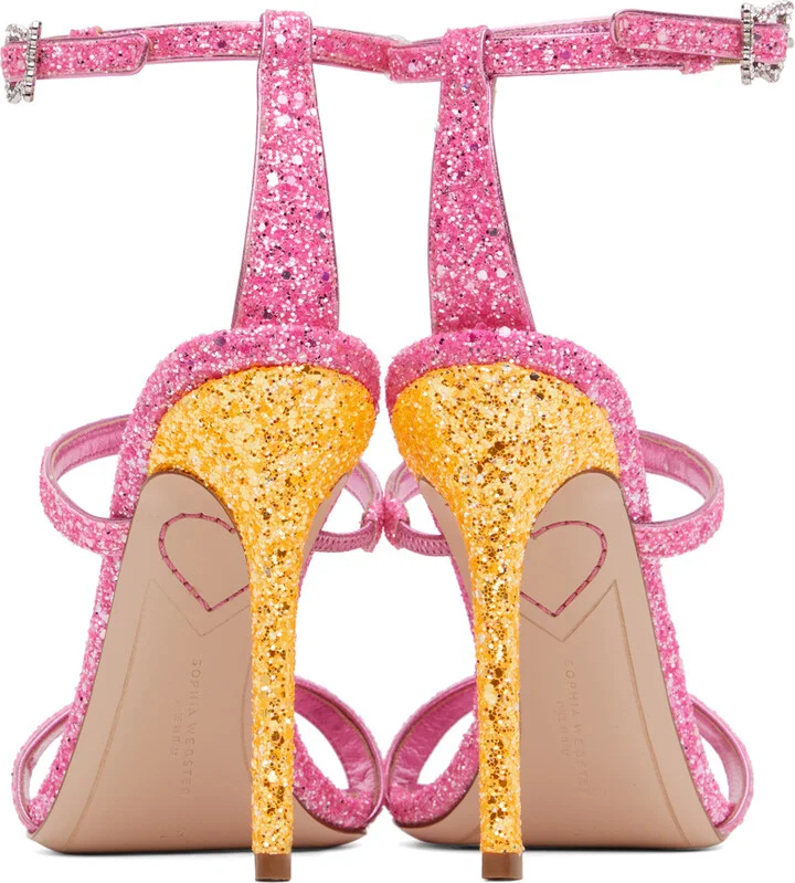 Sophia Webster Pink Rosalind Heeled Sandals - Image 2