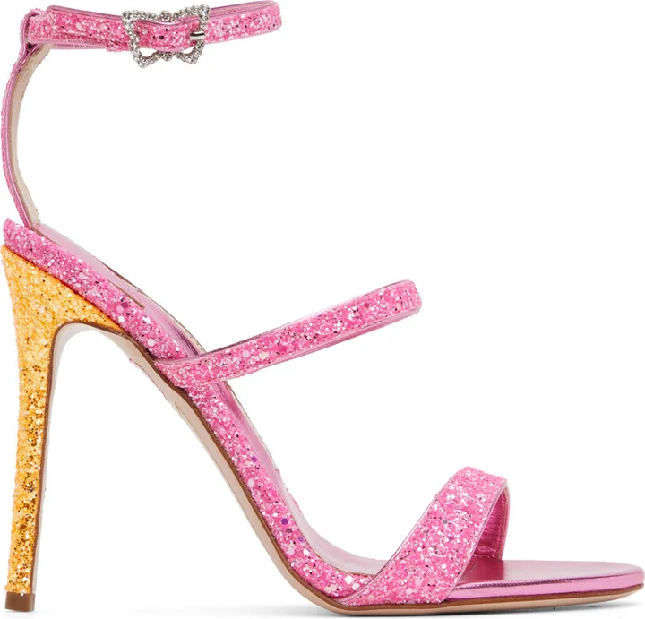 Sophia Webster Pink Rosalind Heeled Sandals