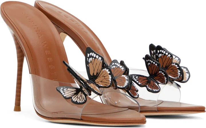 Sophia Webster Tan Vanessa Mules - Image 4