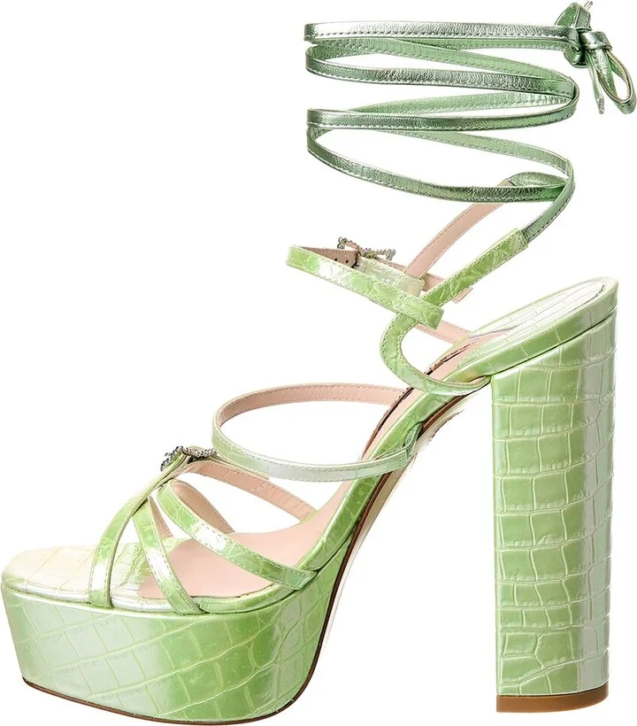 Sophia Webster Venus Leather Platform Sandal - Image 2