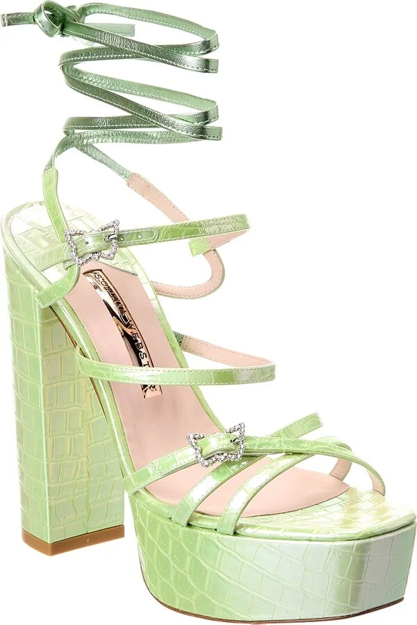 Sophia Webster Venus Leather Platform Sandal