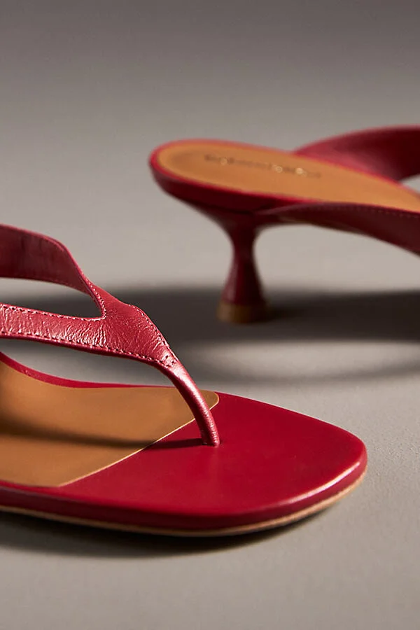 Sophie Heeled Thong Sandals - Image 3