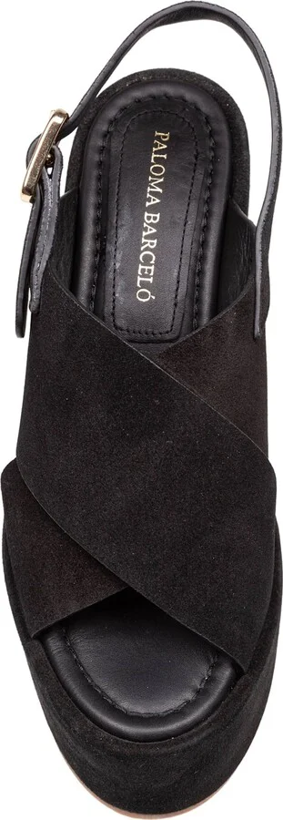 Sophie Sandal In Suede Color Black - Image 2