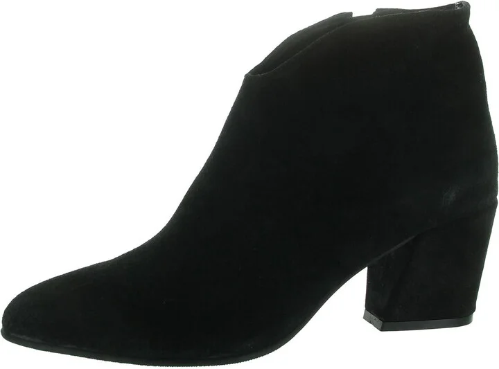 Sophie Womens Zipper Suede Ankle Boots