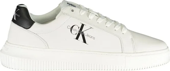 Sophisticated White Lace-Up Men's Sneakers