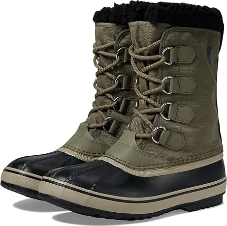 SOREL 1964 Pactm Nylon Waterproof Men's Snow Shoes Sage/Dark Moss : 10 D - Medium, Synthetic