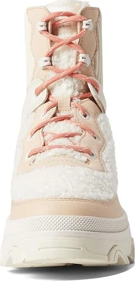 SOREL Brextm Boot Cozy Lace Waterproof Women's Shoes Nova Sand/Sea Salt : 11 B - Medium, Textile/Leather - Image 2