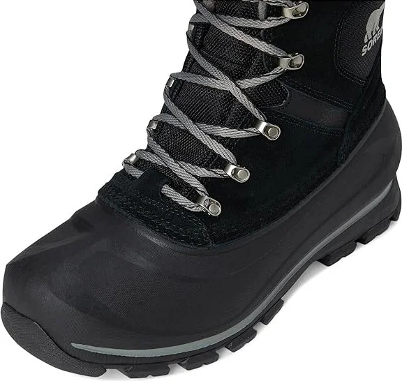 SOREL Buxtontm Lace Waterproof Men's Snow Shoes Black/Quarry : 11.5 D - Medium, Leather - Image 2