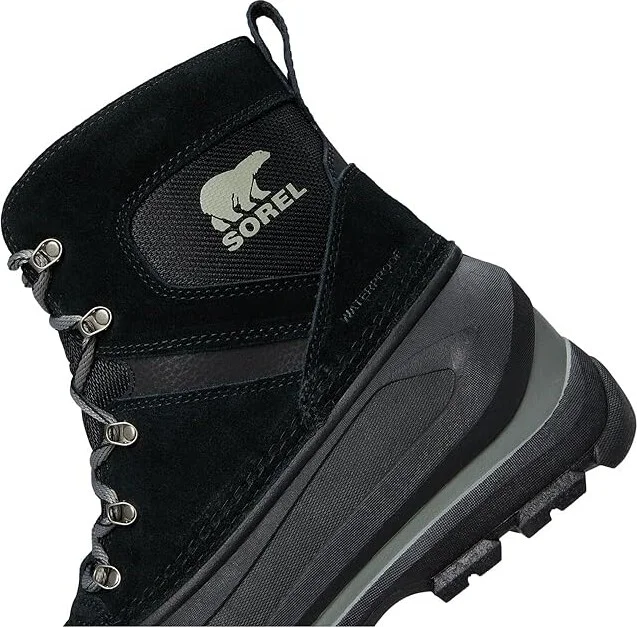 SOREL Buxtontm Lace Waterproof Men's Snow Shoes Black/Quarry : 11.5 D - Medium, Leather - Image 7