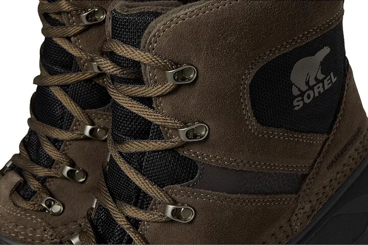 SOREL Buxtontm Lace Waterproof Men's Snow Shoes Major/Black : 10 D - Medium, Leather - Image 5
