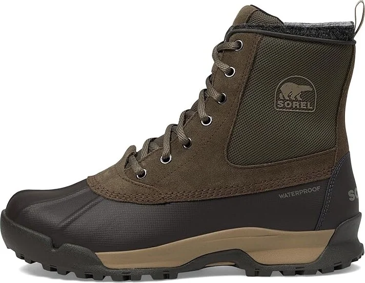 SOREL Buxtontm Lite Boots Waterproof Men's Snow Shoes Major/Jet : 7 D - Medium, Leather/Rubber - Image 5