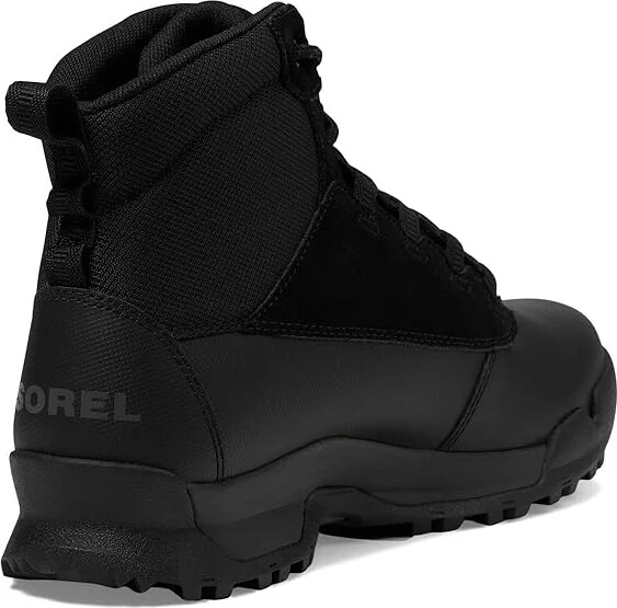 SOREL Buxtontm Lite Lace Plus Waterproof Men's Snow Shoes Black/Black : 9.5 D - Medium, Leather - Image 4