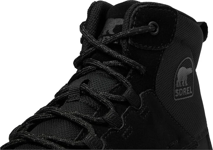 SOREL Buxtontm Lite Lace Plus Waterproof Men's Snow Shoes Black/Black : 9.5 D - Medium, Leather - Image 5