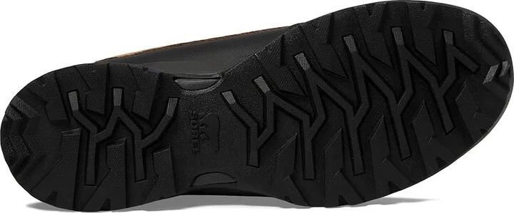 SOREL Buxtontm Lite Lace Plus Waterproof Men's Snow Shoes Elk/Black : 9 D - Medium, Leather - Image 3