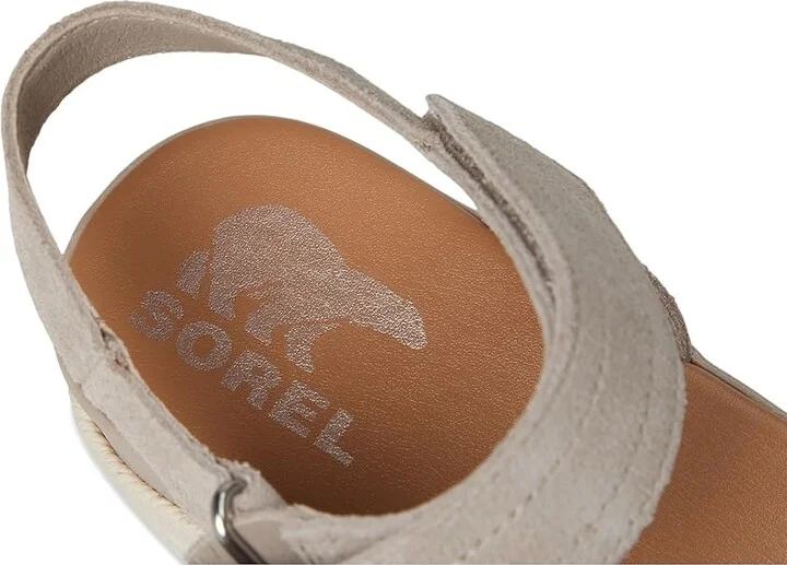 SOREL Camerontm Flatform Sandal Women's Shoes Crushed Clay/Gum 17 : 10 B - Medium, Leather - Image 7