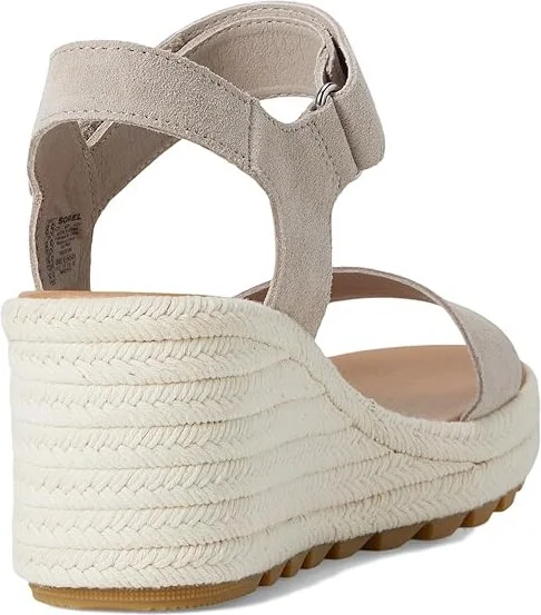 SOREL Camerontm Wedge Sandal Women's Shoes Crushed Clay/Gum 17 : 10 B - Medium, Leather - Image 4