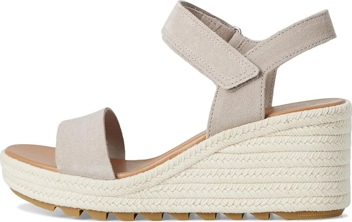 SOREL Camerontm Wedge Sandal Women's Shoes Crushed Clay/Gum 17 : 10 B - Medium, Leather - Image 6
