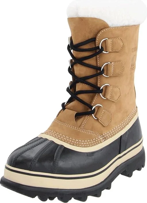 SOREL Cariboutm Men's Cold Weather Boots Buff : 8 D - Medium, Leather - Image 2
