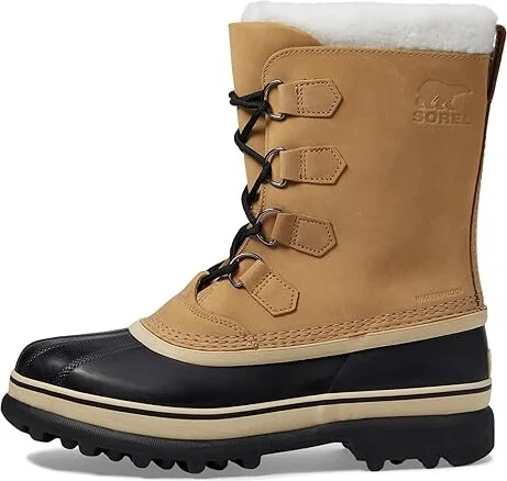 SOREL Cariboutm Men's Cold Weather Boots Buff : 8 D - Medium, Leather - Image 7