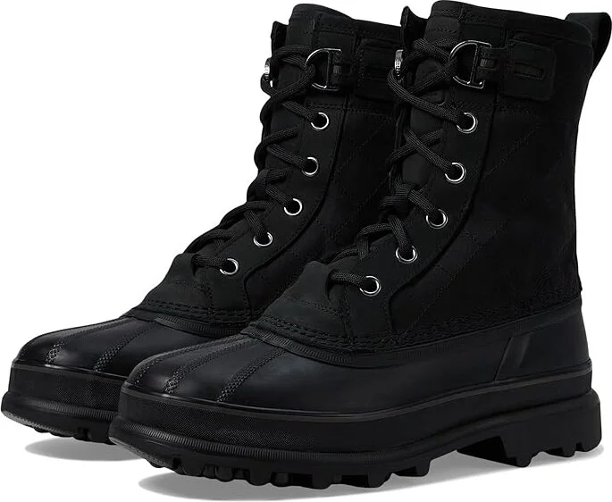 SOREL Cariboutm Royal WP Men's Snow Shoes Black/Black : 13 D - Medium, Canvas
