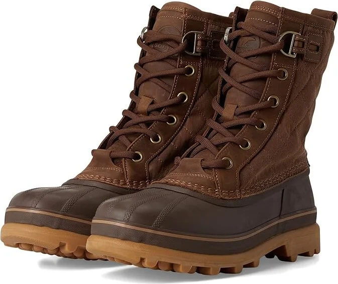 SOREL Cariboutm Royal WP Men's Snow Shoes Velvet Tan/Tobacco : 8 D - Medium, Canvas