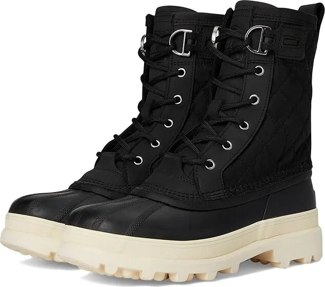 SOREL Cariboutm Royal WP Women's Boots Black/Chalk : 10 B - Medium