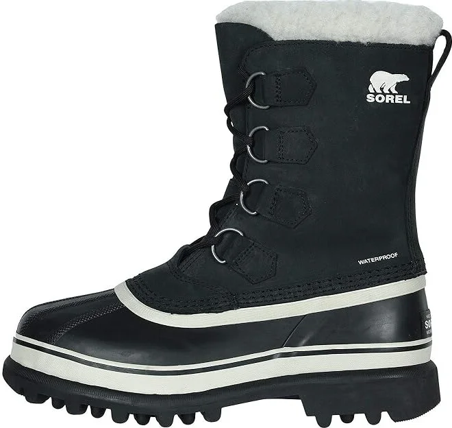SOREL Cariboutm Women's Cold Weather Boots Black/Stone : 5 B - Medium, Leather - Image 7