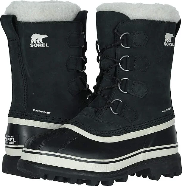 SOREL Cariboutm Women's Cold Weather Boots Black/Stone : 5 B - Medium, Leather