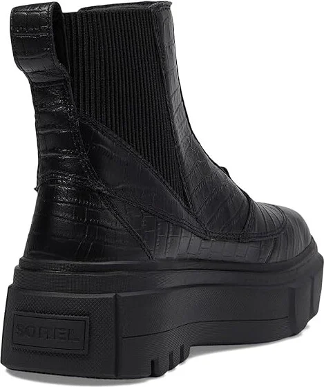 SOREL Cariboutm X Boot Chelsea Waterproof Women's Boots Black/Black : 6 B - Medium, Suede - Image 4