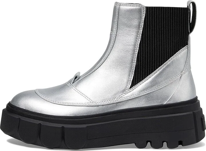 SOREL Cariboutm X Boot Chelsea Waterproof Women's Boots Pure Silver/Black : 8.5 B - Medium, Suede - Image 5