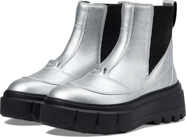 SOREL Cariboutm X Boot Chelsea Waterproof Women's Boots Pure Silver/Black : 8.5 B - Medium, Suede
