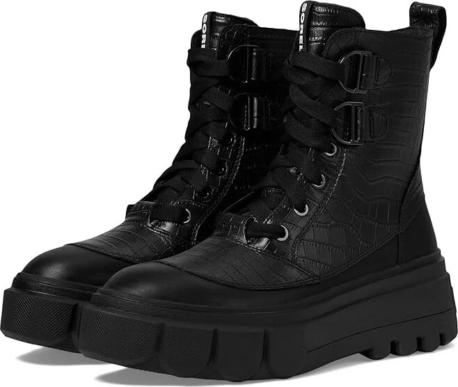 SOREL Cariboutm X Boot Lace Waterproof Women's Boots Black/Black : 9 B - Medium, Leather/Textile