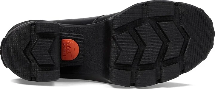 SOREL Cariboutm X Heel Chelsea High Women's Heels Shoes Black/Black : 12 B - Medium, Leather/Rubber - Image 3
