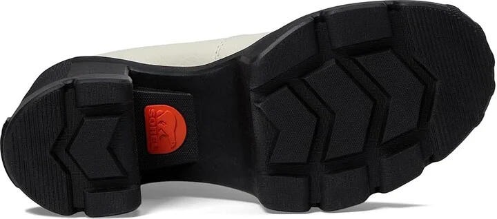 SOREL Cariboutm X Heel Chelsea High Women's Heels Shoes Chalk/Black : 7.5 B - Medium, Leather/Rubber - Image 3