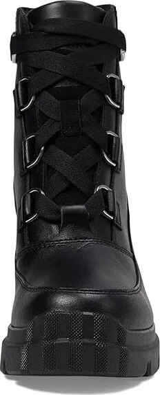 SOREL Cariboutm X Heel Lace High Women's Heels Shoes Black/Black : 7.5 B - Medium, Leather - Image 2