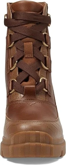 SOREL Cariboutm X Heel Lace High Women's Heels Shoes Velvet Tan/Tobacco : 10 B - Medium, Leather - Image 2