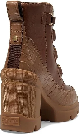 SOREL Cariboutm X Heel Lace High Women's Heels Shoes Velvet Tan/Tobacco : 10 B - Medium, Leather - Image 4