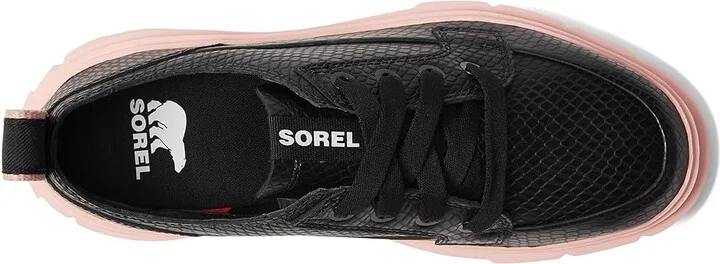 SOREL Cariboutm X Shoe WP Women's Boots Black/Vintage Pink : 8 B - Medium, Leather - Image 2