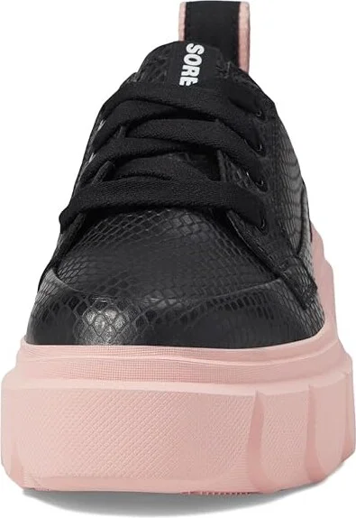SOREL Cariboutm X Shoe WP Women's Boots Black/Vintage Pink : 8 B - Medium, Leather - Image 5