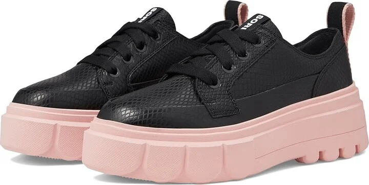 SOREL Cariboutm X Shoe WP Women's Boots Black/Vintage Pink : 8 B - Medium, Leather