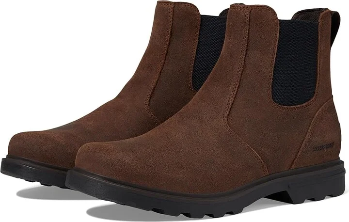 SOREL Carsontm Chelsea Waterproof Men's Boots Brown : 11.5 D - Medium, Rubber/Textile