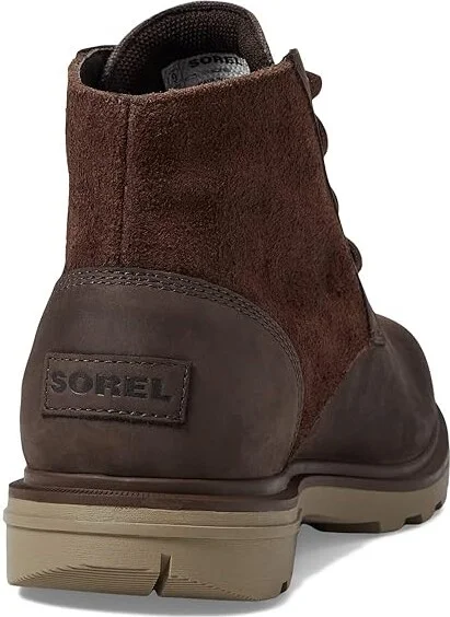 SOREL Carsontm Chukka WP Men's Boots Blackened Brown/Khaki : 10 D - Medium, Leather/Textile - Image 4