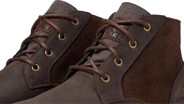 SOREL Carsontm Chukka WP Men's Boots Blackened Brown/Khaki : 10 D - Medium, Leather/Textile - Image 5