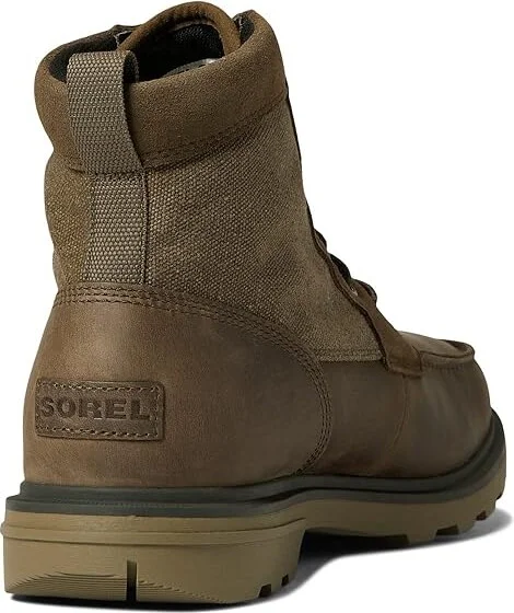 SOREL Carsontm Moc Waterproof Men's Shoes Major/Wet Sand : 7 D - Medium, Textile/Leather - Image 4