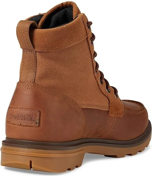 SOREL Carsontm Moc Waterproof Men's Shoes Velvet Tan/Gum 2 : 7 D - Medium, Textile/Leather - Image 4