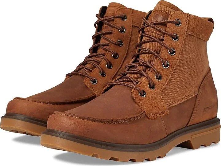 SOREL Carsontm Moc Waterproof Men's Shoes Velvet Tan/Gum 2 : 7 D - Medium, Textile/Leather