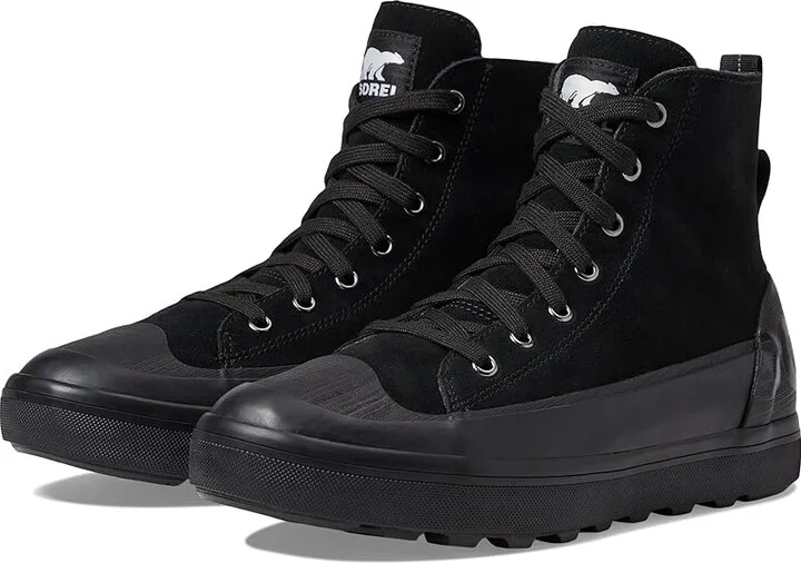 SOREL Cheyannetm Metro II Sneaker WP Men's Boots Black/Sea Salt : 10.5 D - Medium, Leather